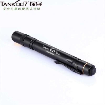 Tank007探客紫外線(xiàn)365nm手電筒防偽檢測(cè)鑒定熒光劑蜜蠟紫外線(xiàn)395nm UV02